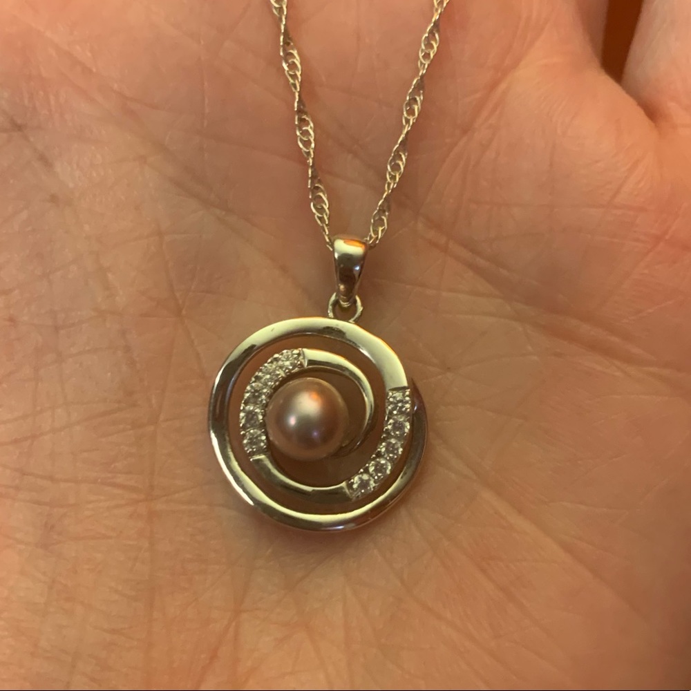 Vantel Pearls Center of my Universe necklace.